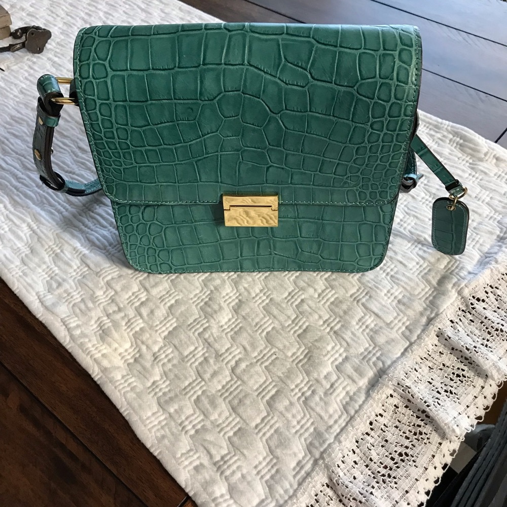 Teal Leather Cynthia Rowley Shoulder Bag NWOT - Picture 3 of 8